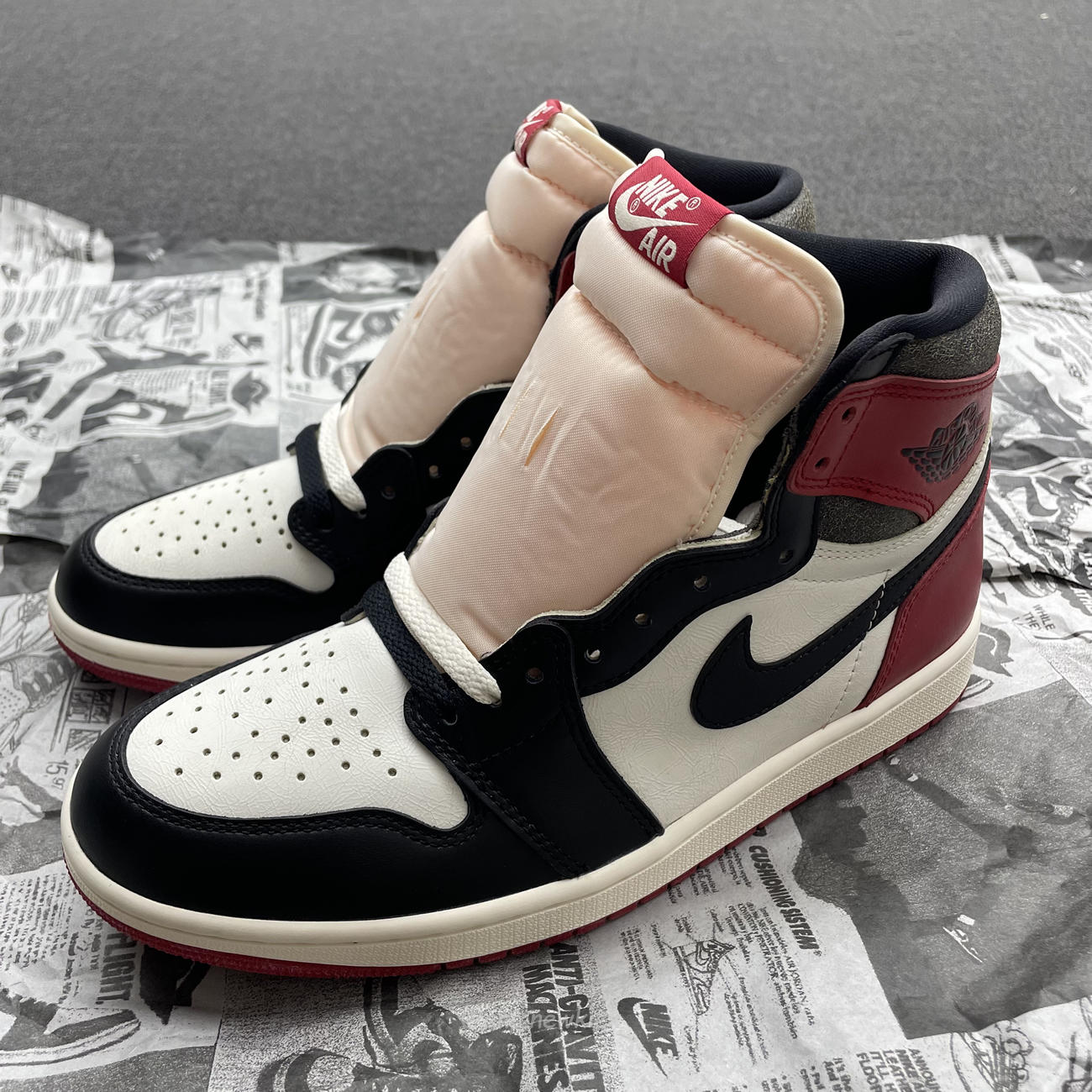 Air Jordan 1 Retro High Og Black Toe Chicago (5) - newkick.cc